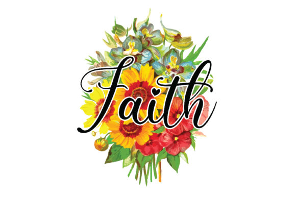 Download Faith Floral Sublimation Design - Sublimation design Collection